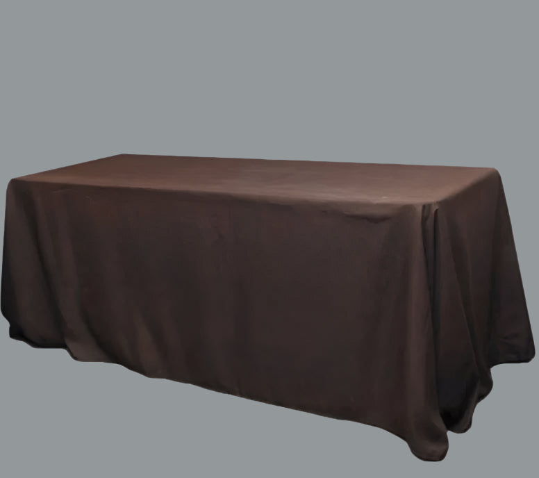 Linens - Chocolate Brown Polyester - 90x132